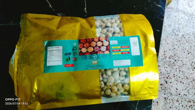 Envelope Dryfruits Plain Makhana (4 x 250 g) - Image 7