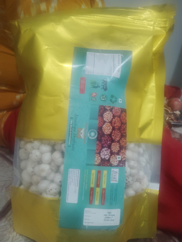 Envelope Dryfruits Plain Makhana (4 x 250 g) - Image 8