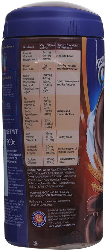 HORLICKS Chocolate Delight Jar Pack of 2 500gm (2 x 0.5 kg) - Image 4