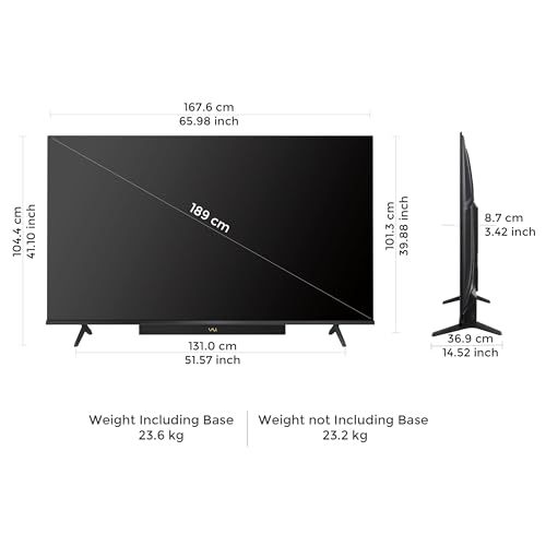 Vu 189cm (75 inches) Vibe Series 4K QLED Smart Google TV 75VIBE-DV - Image 7