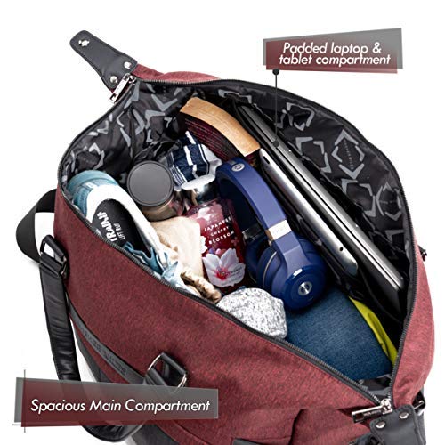 Nasher Miles Bern Grey-Maroon Duffle Bag 41 L - Image 6