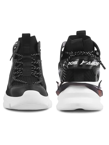 ABROS YAMA-O Chunky Sole High-Top Sneakers for Mens - Image 4