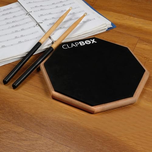 Clapbox Drum Practice Pad - 12 inches, Black (Practice pad only) - Image 4
