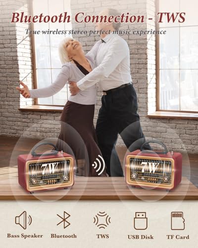 PRUNUS J-170 Retro Vintage Radio