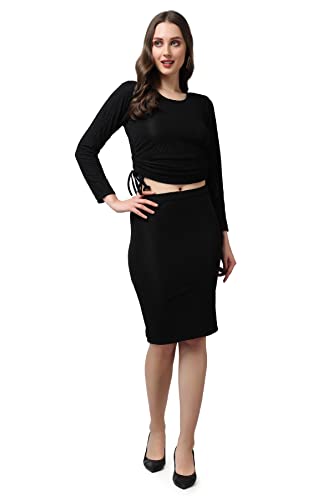 POPWINGS Casual Solid Skirt