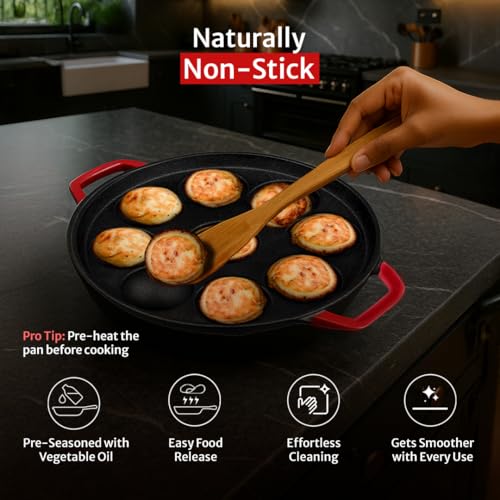 Pigeon Imperi Cast Iron Paniyaram/Appe