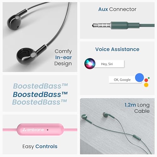 Ambrane Wired in Ear Earphones