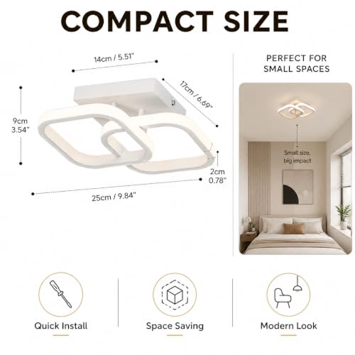 Desidiya 22W Modern LED Ceiling