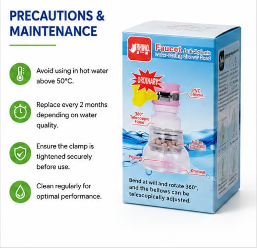 360° Rotating Faucet Splash Filter