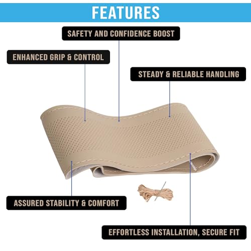 KINGSWAY® PU Leatherite Car Steering