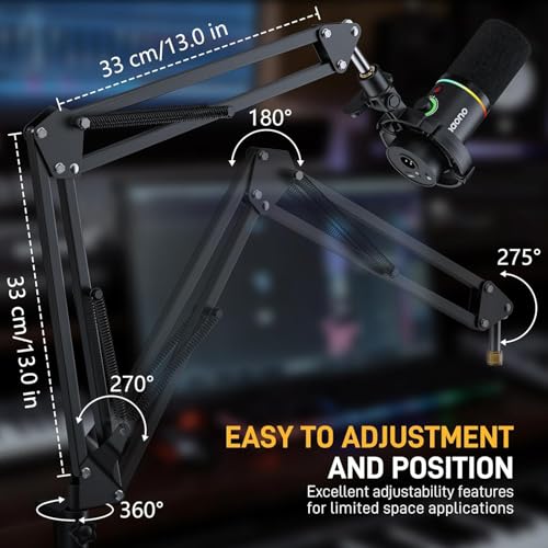 MAONO Boom Arm Microphone Stand:
