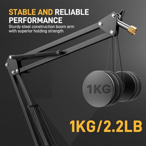 MAONO Boom Arm Microphone Stand: