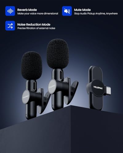 VELOMAX Wireless Microphone with Noise