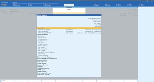 TallyPrime Gold- Lifetime license