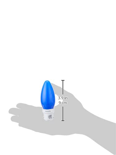 Philips LED Deco Blue 0.5W Glass Candle (Pack of 4), b22d - Image 4