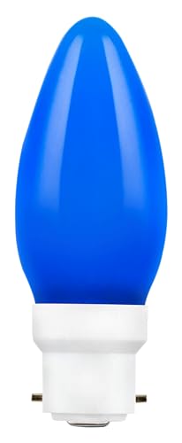 Philips LED Deco Blue 0.5W Glass Candle (Pack of 4), b22d - Image 5