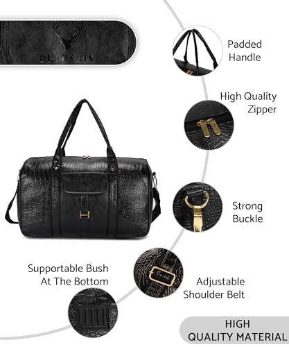 BUCKSKIN Vegan Leather Weekender Duffle