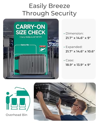BAGSMART Carry On Luggage Airline