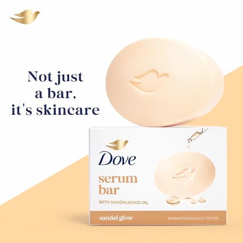 Dove Serum Bar | with Sandalwood Oil | Sandal Glow | 375g (125g x 3) - Image 3