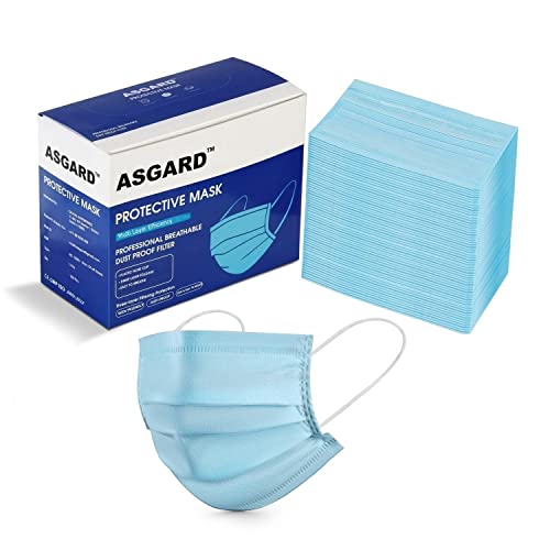 ASGARD Melt-Blown Fabric Disposable Face Mask with Nose Clip for Unisex