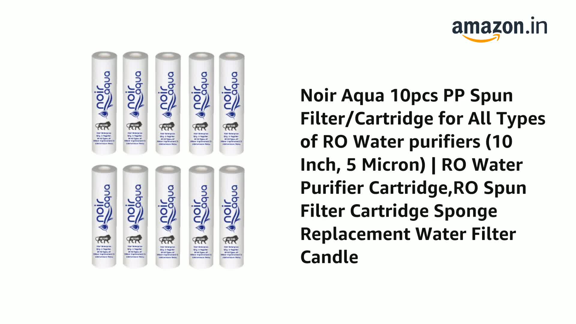 Noir Aqua 10pcs PP Spun