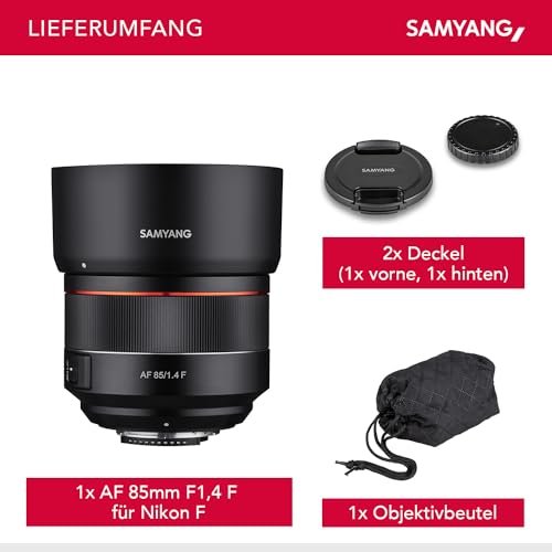 Samyang AF 85mm F1.4 Nikon F Auto Focus Lens (Black) - Image 7
