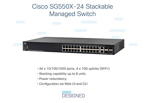 Cisco SG550X-24 Stackable Managed Switch