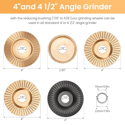 Serplex® 5Pcs Angle Grinder Wood