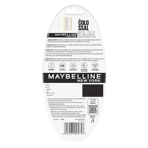 Maybelline New York Kajal, Black, Matte Finish - Image 7