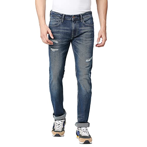 Pepe Jeans Men's Mid Rise Slim Jeans