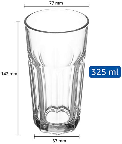 Solimo High Ball Glasses, Set of 6 (325ml each) - Image 4