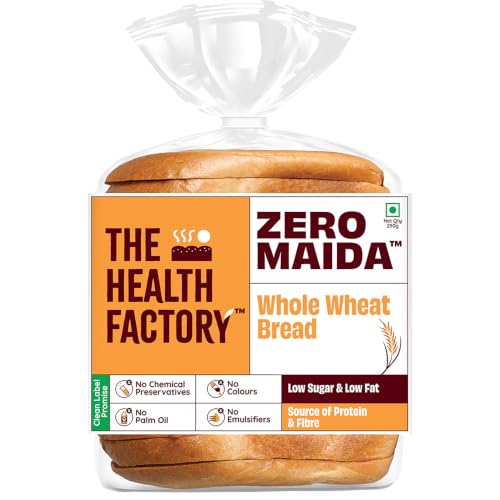 The Health Factory Zero Maida Bread - 100% Whole Wheat 250 gm
