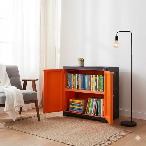 Cello Novelty Compact Bookshelf, Orange