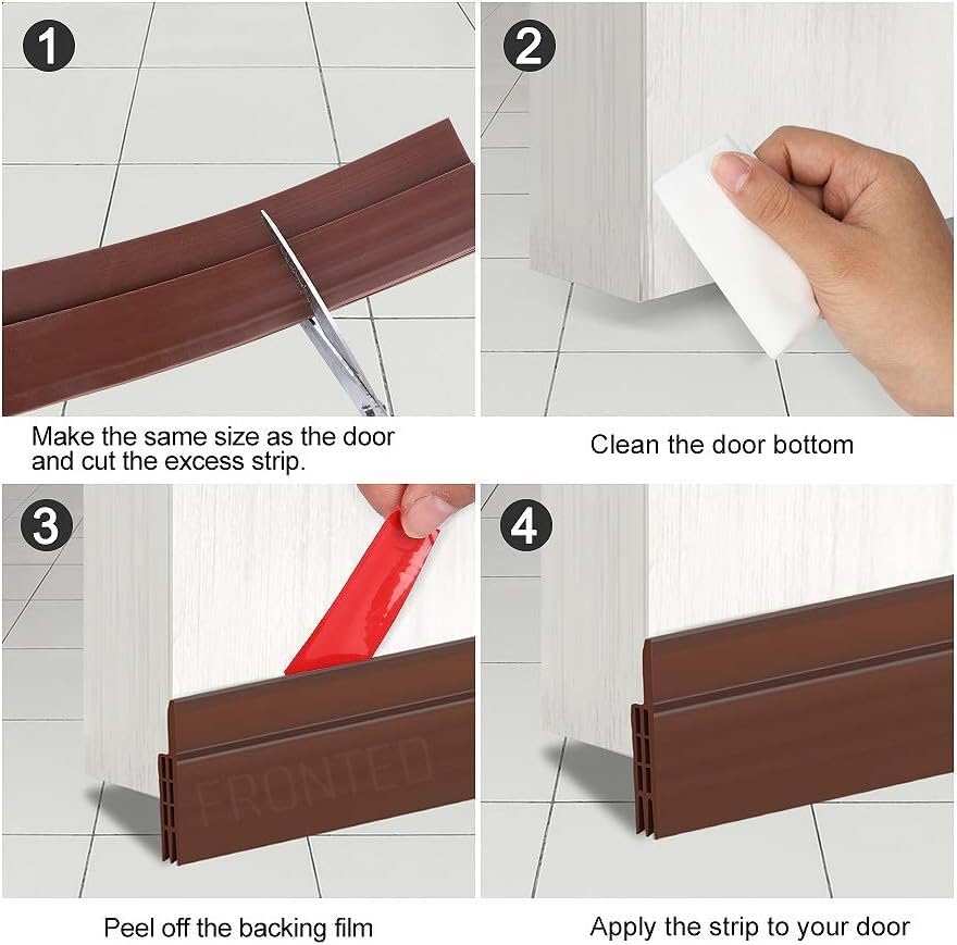 FRONTED Door Draft Stopper Under