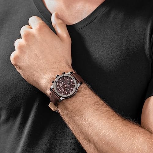 Police Quartz Multifunction Maroon Dial