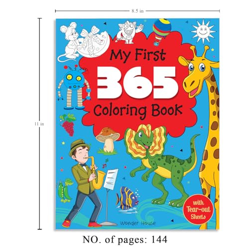My First 365 Coloring Book:
