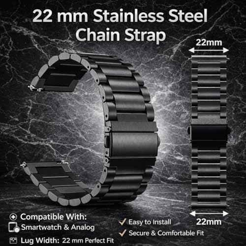 ADAMO Stainless Steel Strap Heavy