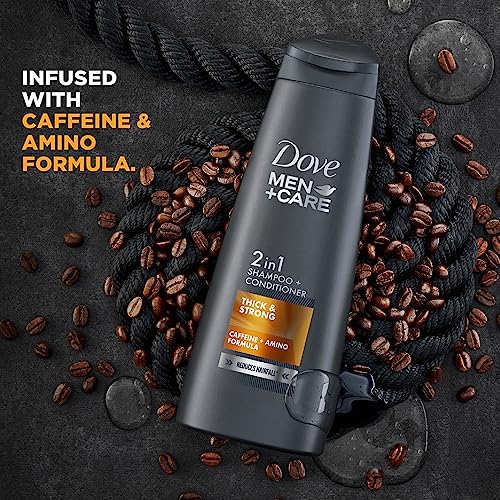 Dove Men+Care Thick & Strong 2in1 Shampoo+Conditioner, 340 ml - Image 4