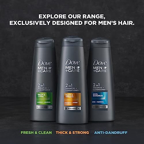 Dove Men+Care Thick & Strong 2in1 Shampoo+Conditioner, 340 ml - Image 7
