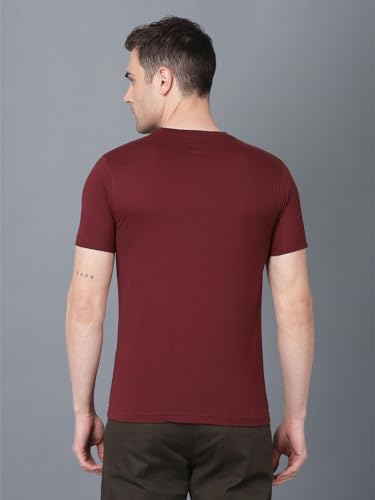 Dollar Super Combed Cotton Mens Assorted Pack of 2 Solid T-Shirt - Image 2