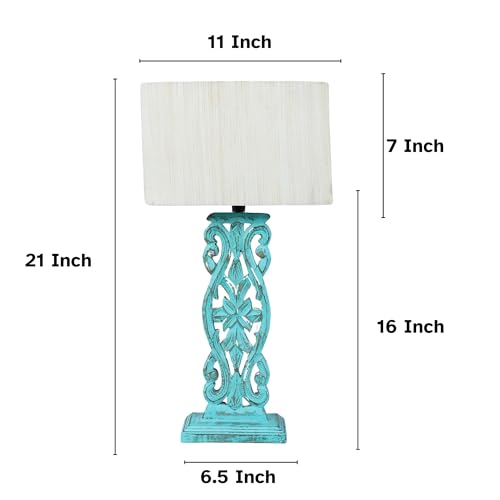 tu casa Wooden Rustic Aqua