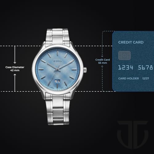 Titan Palette of Colours Quartz Blue Dial Watch for Men - Image 4