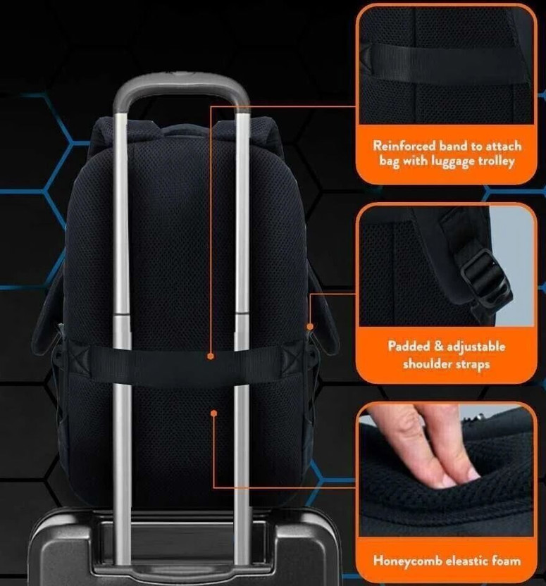 HP Medium 30 L Laptop Backpack Bag (Black) - Image 4
