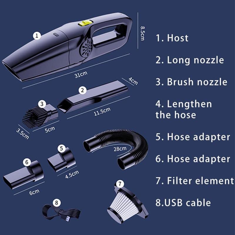 Aetrius Handheld Vacuums Cordless, 120W