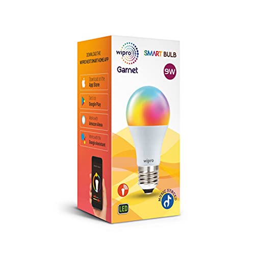 wipro 9-Watt E27 WiFi Smart