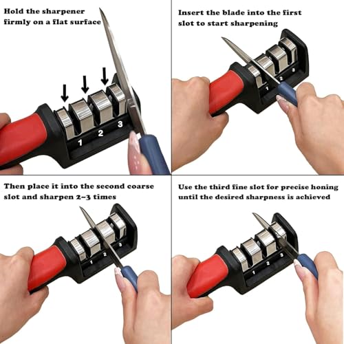 RazorSharp 4-Stage Manual Knife Sharpener