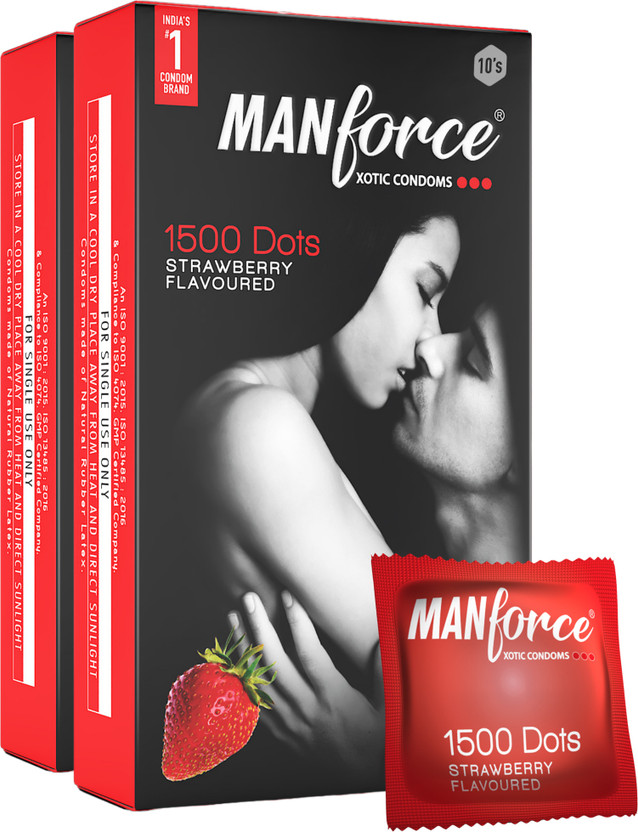 MANFORCE Strawberry Flavour Condom (Set of 3, 30 Sheets) - Image 6
