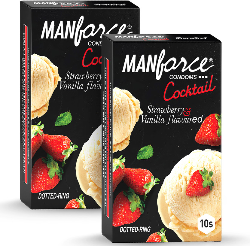 MANFORCE Strawberry Flavour Condom (Set of 3, 30 Sheets) - Image 7