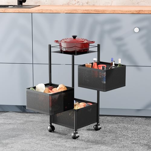 TEX-RO Kitchen Trolley with Wheels