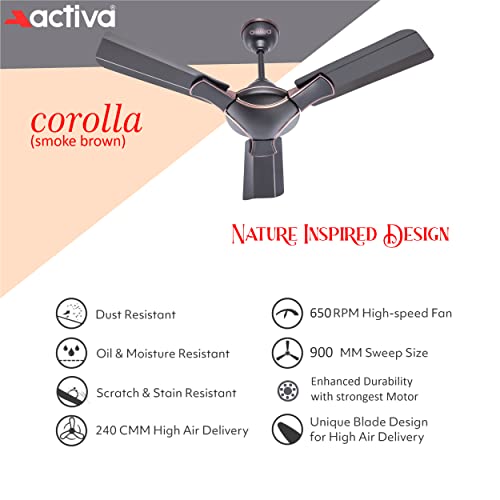 ACTIVA Corolla 900mm Ceiling Fan